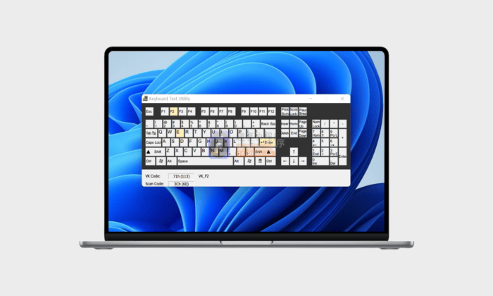 Keyboard Test Utility#免费开源#键盘按钮测试#测试键盘灵敏度和好坏#A481-FunShare·趣享