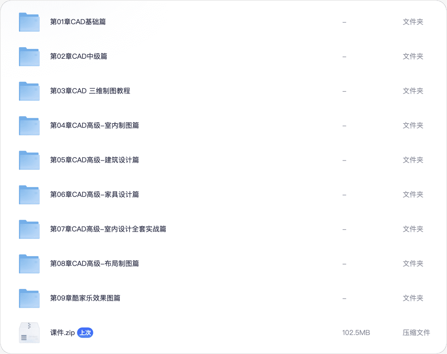 图片[1]-CAD从初级到高级教程#最全面最详细课程#价值1899元#A801-FunShare·趣享